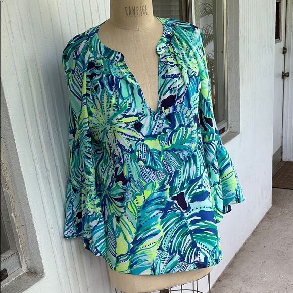 Lilly Pulitzer, Matilda silk top - Picture 1 of 5